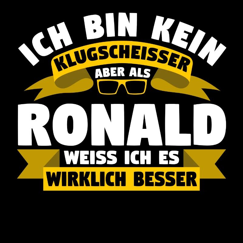 Klugscheisser Ronald weiß es besser