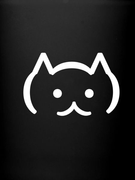 Chat rétro blanc