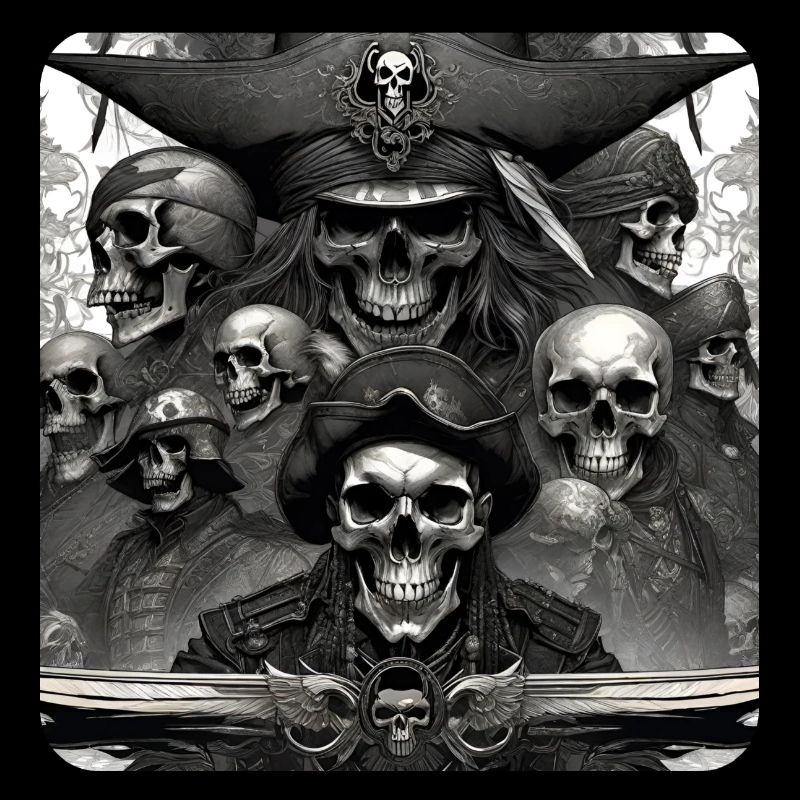 Pirates avec des crânes
