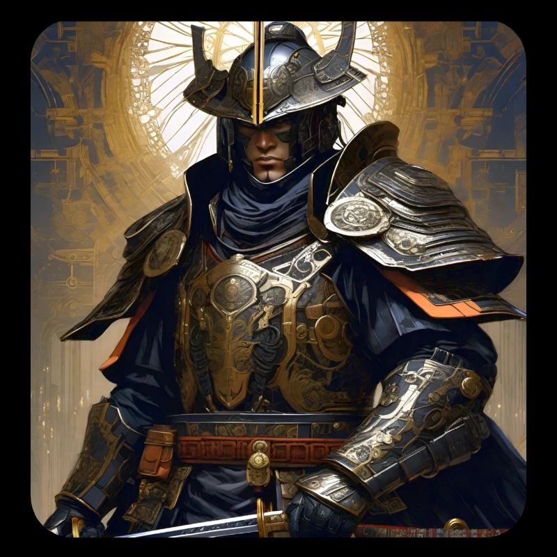 Stolzer Samurai Krieger Japan Asia Kendo Ninja