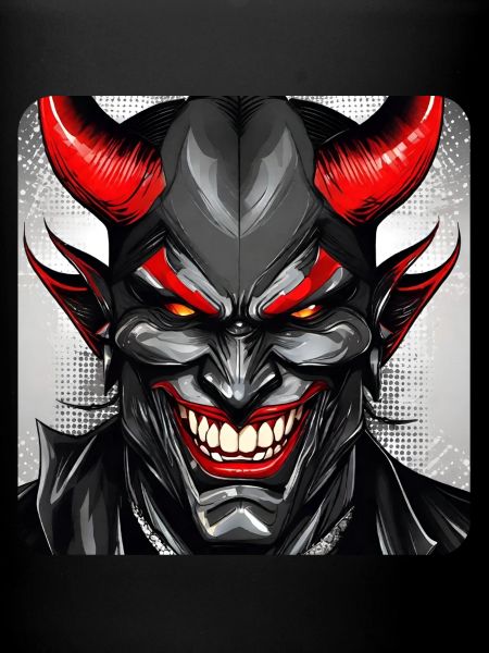 Evil grinning devil