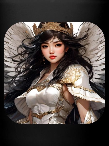 Doux ange avec couronne