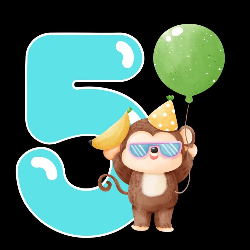 5ème anniversaire. Cadeau d’anniversaire de 5 ans