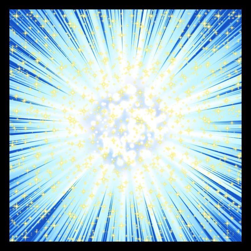 Miroitement bleu