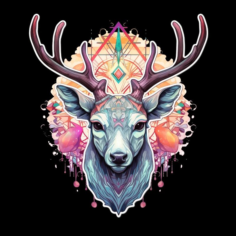 Hirsch-Tier-Totem