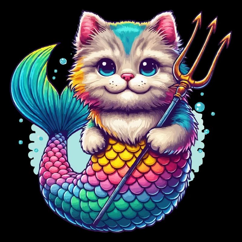 L’AVENTURE COLORÉE D’UN CHATON SIRÈNE, CHAT