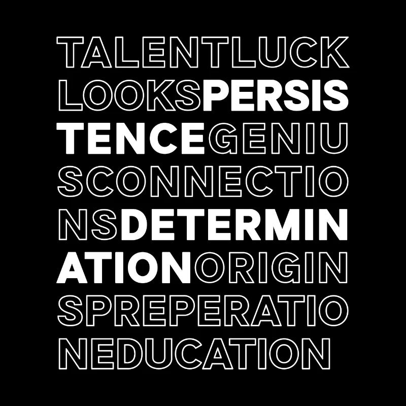 Perseverance and determination