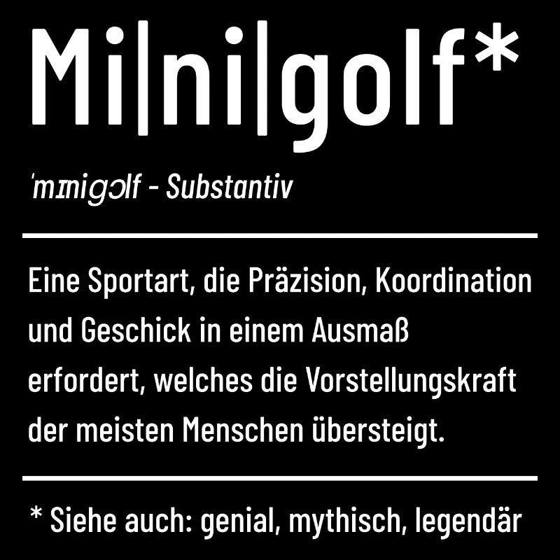 Minigolf Definition Miniatur Golf - Bahnengolf