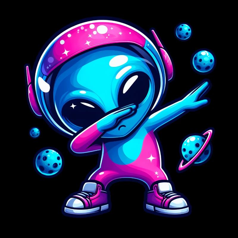 Alien Dab Birthday Dancing