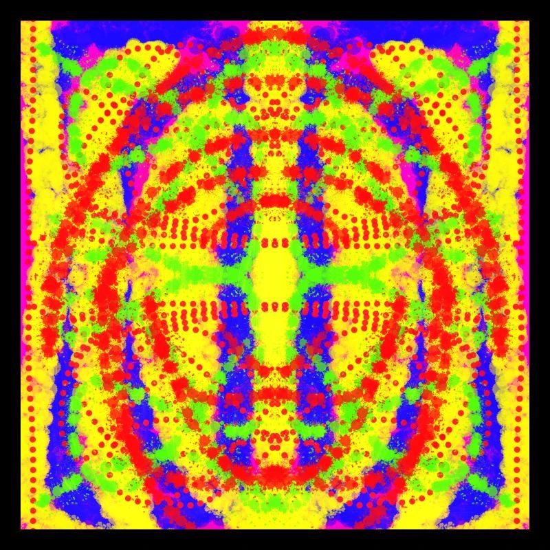 Design abstrait jaune et bleu
