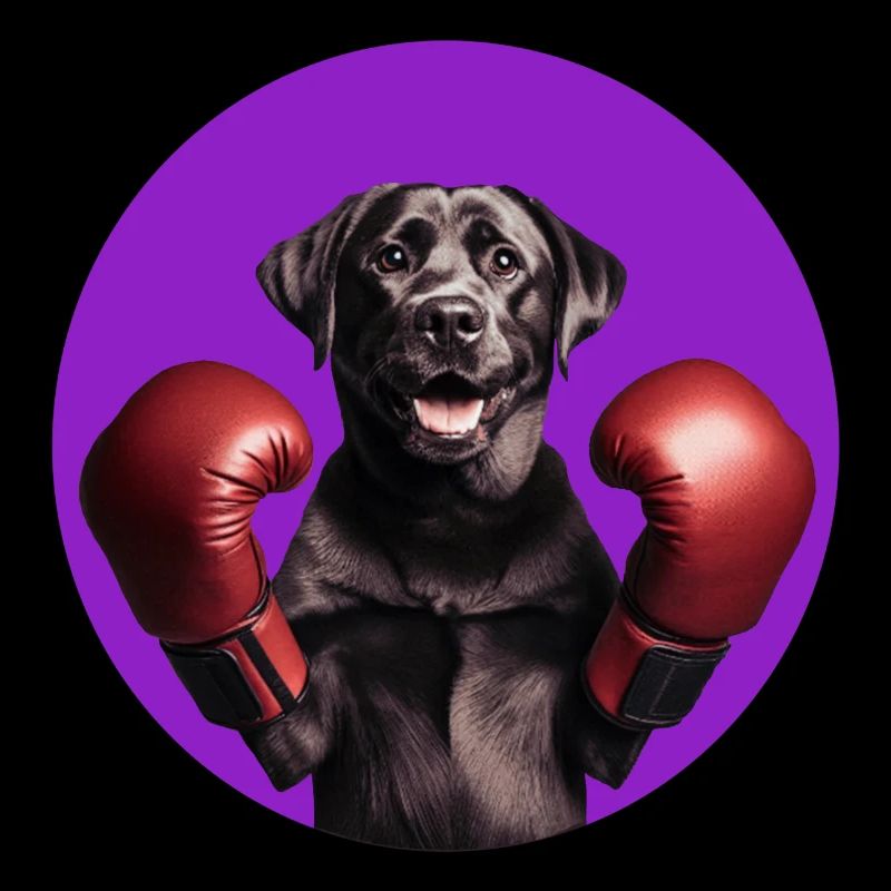 Labrador as a boxer