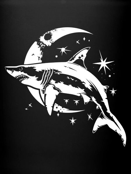 Shark Moon Stars