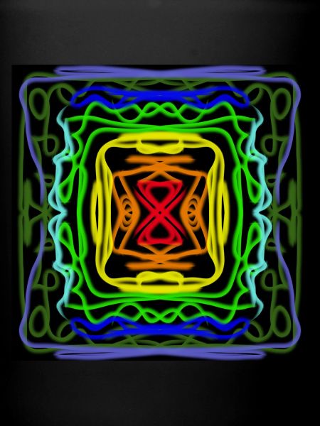 Rainbow geometric pattern