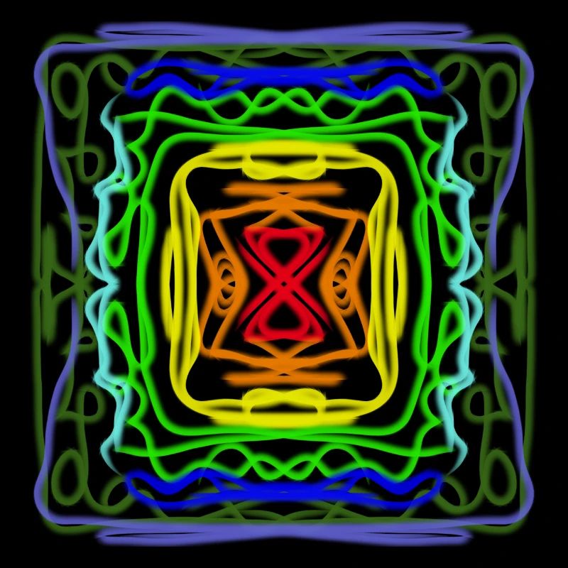 Geometrisches Regenbogenmuster