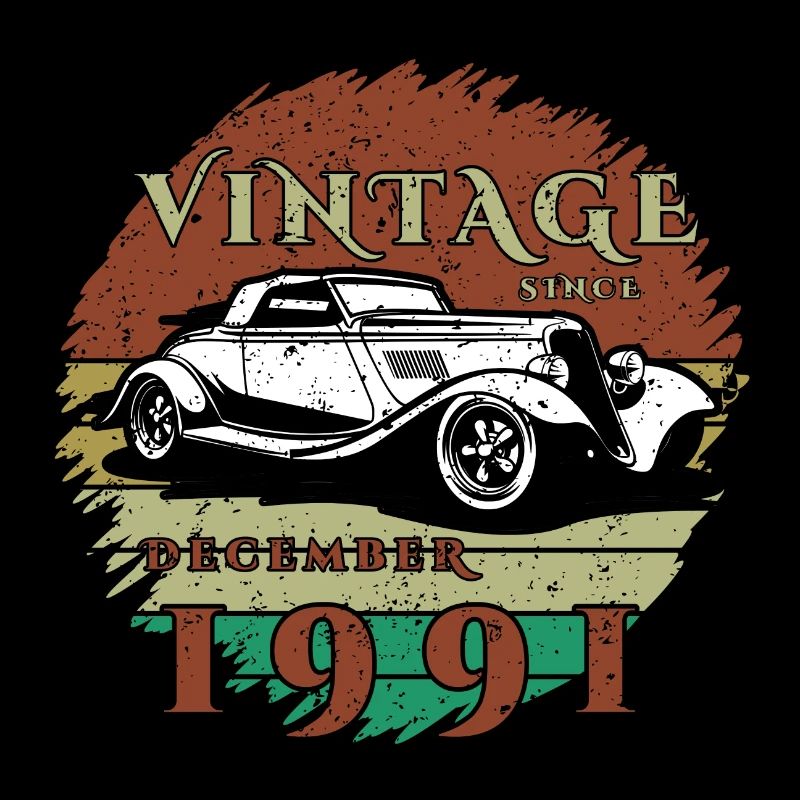 33. Geburtstag - Klassiker - Vintage since 12/1991