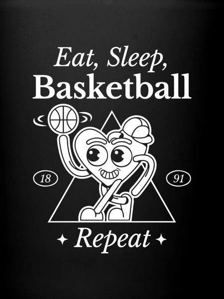 Basketball Heart Design