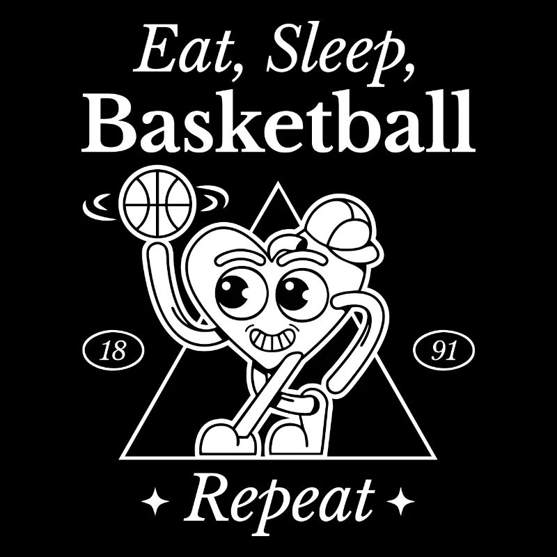 Conception de coeur de basket-ball