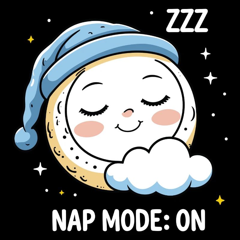Nap Mode: On - Sleeping Moon
