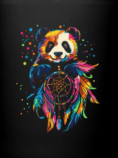 Panda avec attrape-rêves