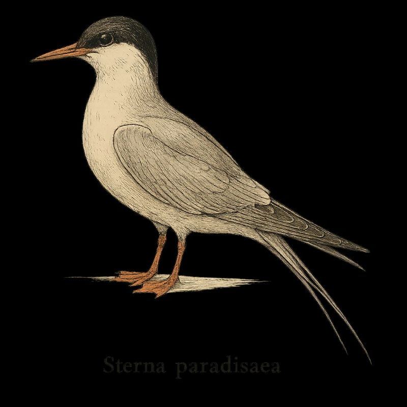 Arctic Tern – Ornithological Illustration