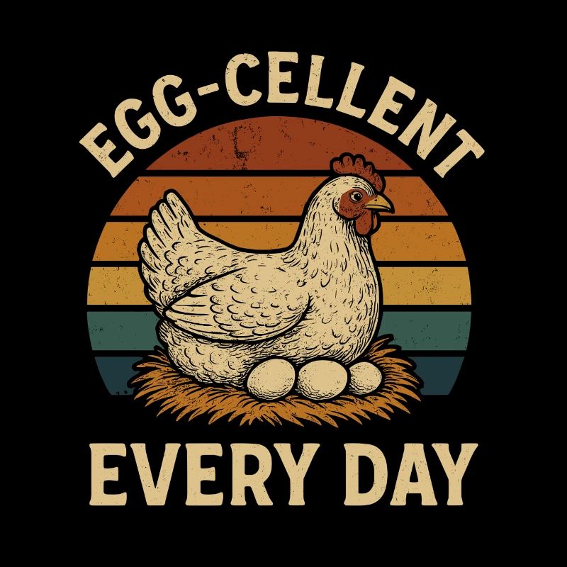 Egg-Cellent Every Day – Funny Chicken with Eggs