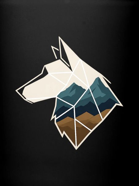 Geometrischer Wolf