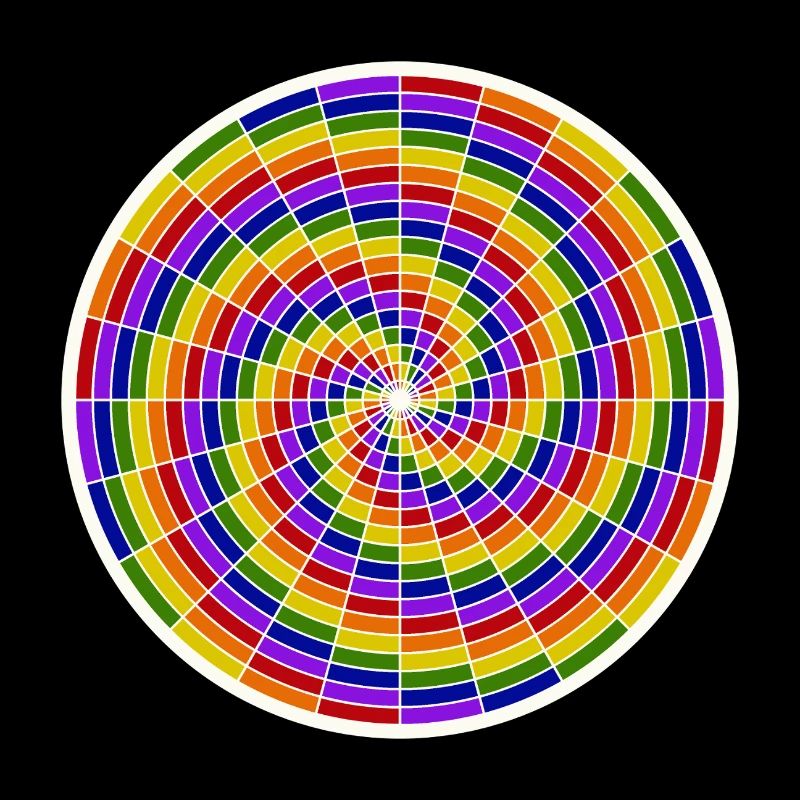Colored Spiral Art Design