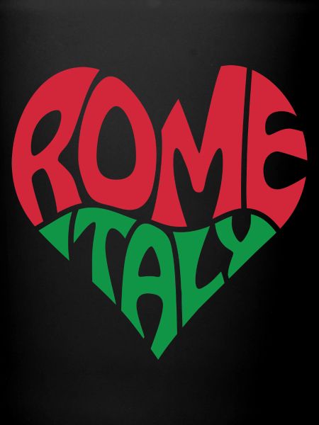 Rome Italie Coeur Design Rétro