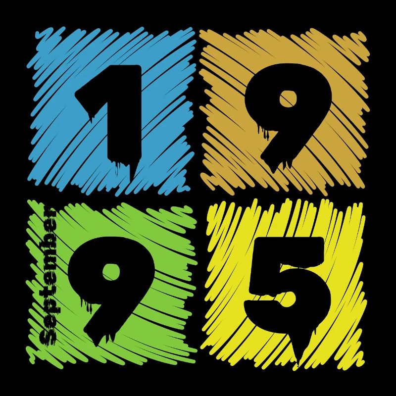 30. Geburtstag Farbige Patches since 09/1995
