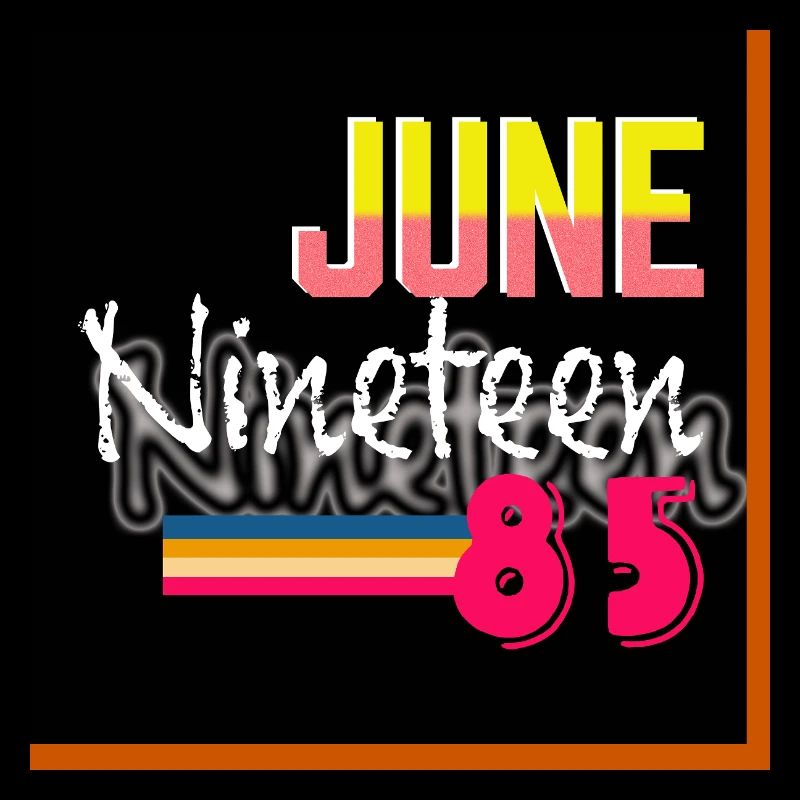 juin dix-neuf 85 Rétro Neon Design