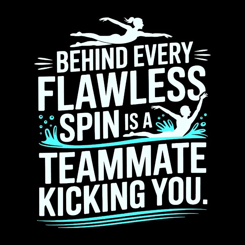 Derrière chaque rotation impeccable se cache un coéquipier de natation