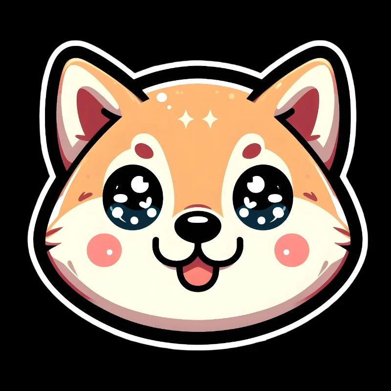 Chibi Joy Hund mit Sternaugen