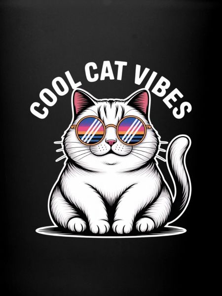 Chat copain avec lunettes Wave
