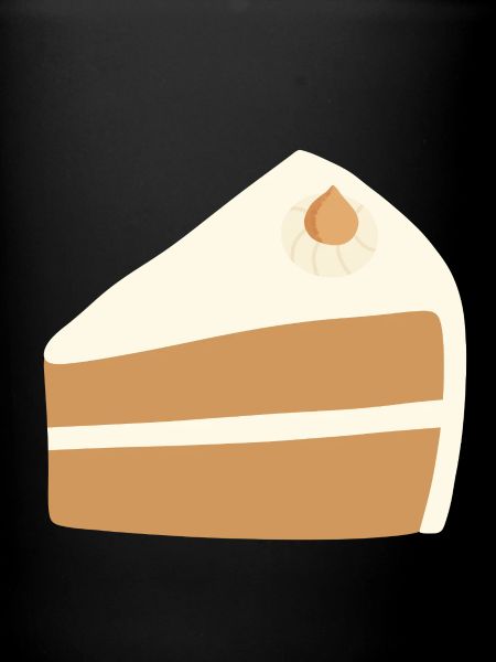 Nusskuchen-Scheiben-Design