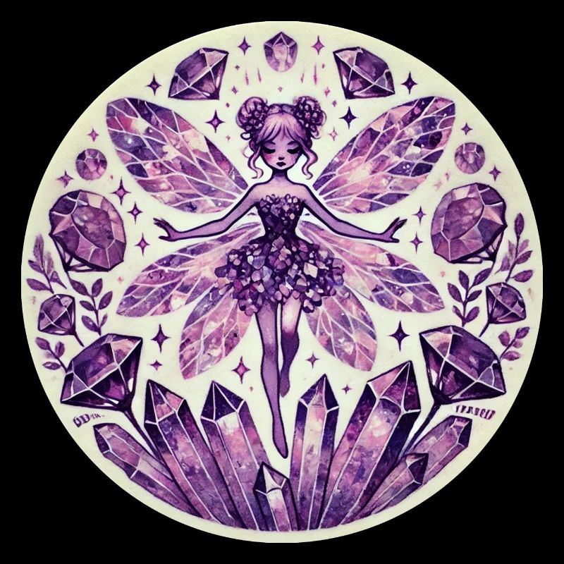 Conception de fée de cristal mystique