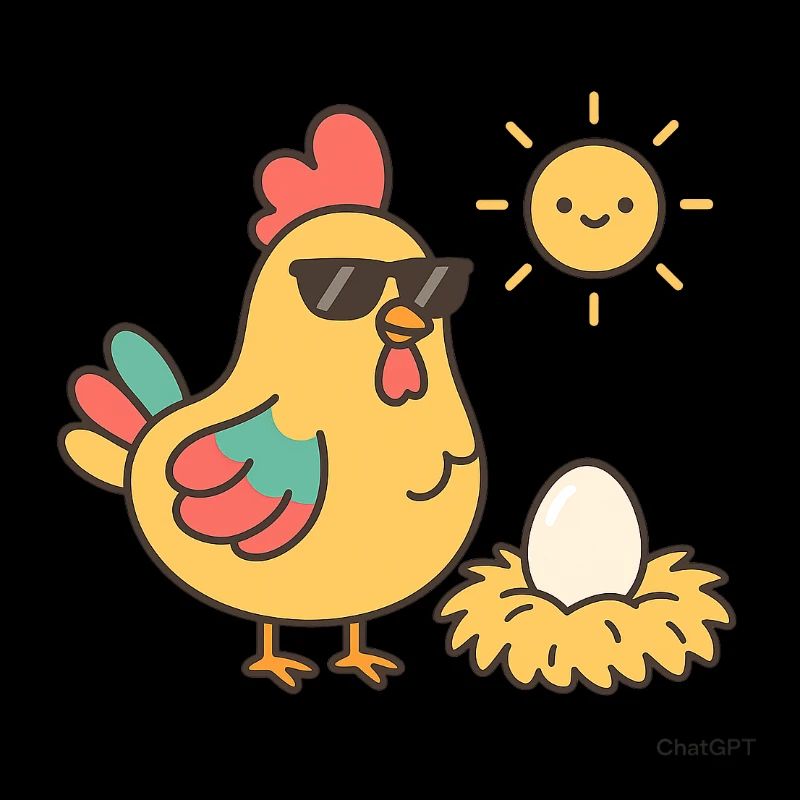 poule a pondu un œuf