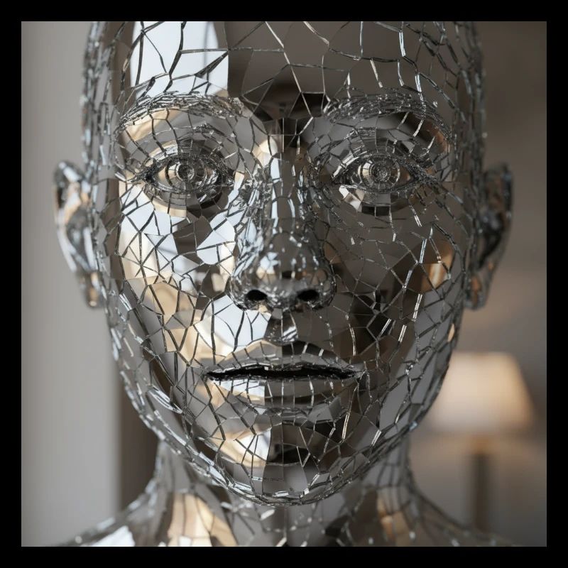 Facettierte Körperskulptur