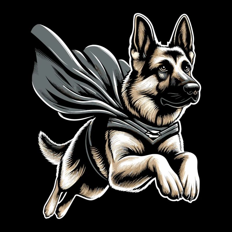 Super Hund Deutscher Schäferhund Cape Geschenk