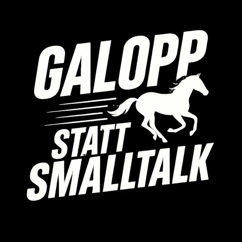 Galopp Statt Smalltalk Taschenidee