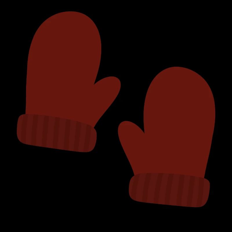 Gemütliche Winterhandschuhe Illustration
