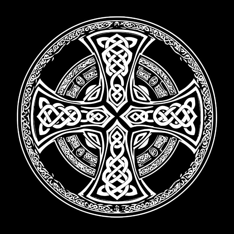 Symbole du nœud celtique et de la croix celtique
