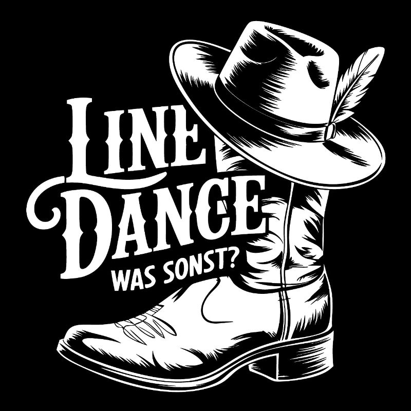 Line Dance What else? Cowboy Silhouette Design