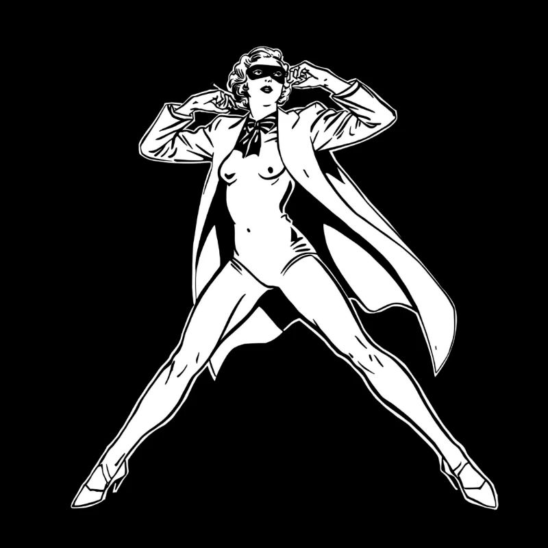 Futuristische Superhelden-Illustration