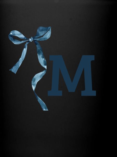 Monogramm m Geschenkidee