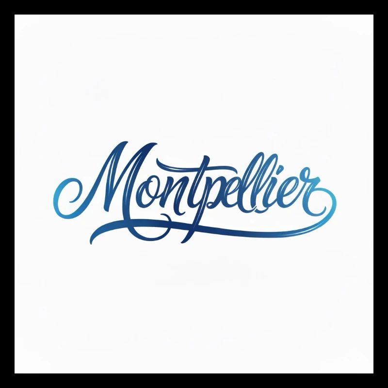 Lettrage à la main de Montpellier