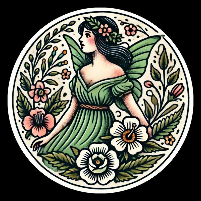 Illustration de fée de la forêt enchantée