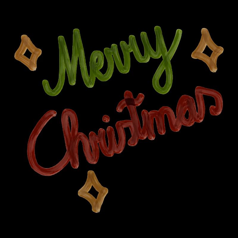 Joyeux Noël festif Lettrage à la main