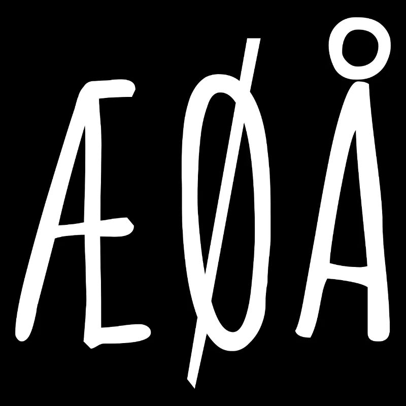 Norwegische Buchstaben ÆØÅ
