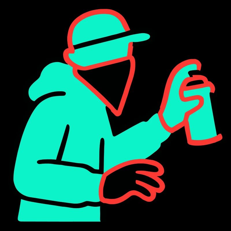 Neon Graffiti Sprayer