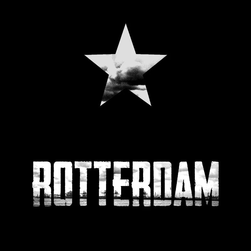 Impression en détresse d’étoile de Rotterdam